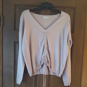 Be Cool light pink sweater EUC